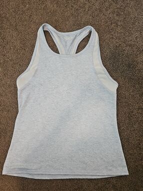 Old Navy Light Heather Gray Active Racerback Tank